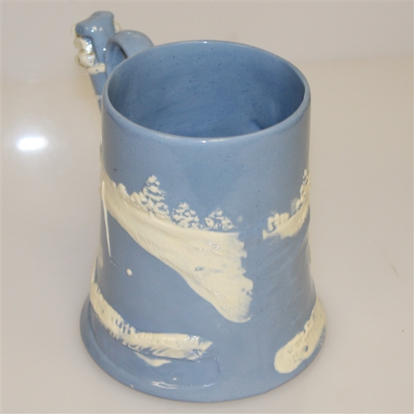 Blue & White Dartmouth Pottery Devon England Mug