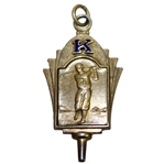 1935 Sterling Silver Runner-Up Golf Championship Medal Won by Albert Smith