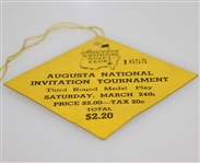 1934 Augusta National Invitation Saturday Third Round Medal Play Ticket #1655