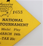 1934 Augusta National Invitation Saturday Third Round Medal Play Ticket #1655