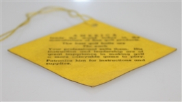 1934 Augusta National Invitation Saturday Third Round Medal Play Ticket #1655