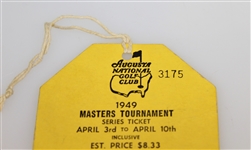 1949 Masters Tournament SERIES Ticket #3175 - April 3rd-10th