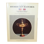 1975 Ryder Cup Program - United States Win 21-11