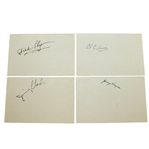 Jimmy Thompson, Dick Chapman, Jimmy Clark, & Ed Oliver Signed Album Pages JSA ALOA