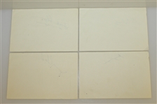 Jimmy Thompson, Dick Chapman, Jimmy Clark, & Ed Oliver Signed Album Pages JSA ALOA