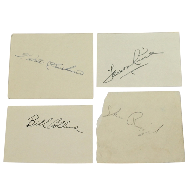 Walter Burkemo, Lawson Little, Bill Collins, & Skee Riegel Signed Album Pages JSA ALOA