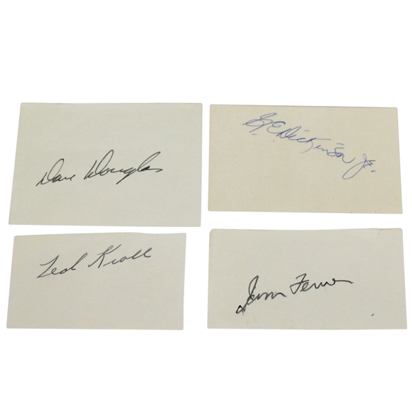 Ted Kroll, Jim Ferrier, Dave Douglas, & Gardner Dickinson Signed Album Pages JSA ALOA