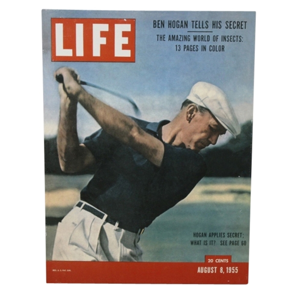 Reproduced Ben Hogan 1955 LIFE Magazine Cover OVERSIZE Display Format - 30" x 40"