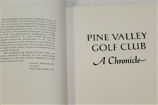 1982 Pine Valley Golf Club 'A Chronicle' Book Signed by Warner Shelly & Ernest Ransome