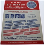 1962 American Golf Classic at Firestone CC Pairing Sheet - Arnold Palmer Win