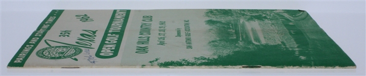 1962 Texas Open Golf Tournament Program - Arnold Palmer Win