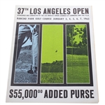 1963 Los Angeles Open Program - Arnold Palmer Win