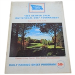 1968 Kemper Open Invitational Program - Arnold Palmer Win