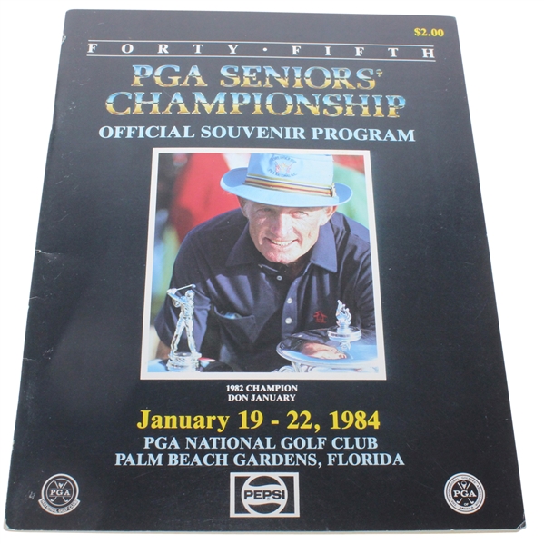 1984 PGA Senior Championship Program - Arnold Palmer Win