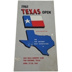 1961 Texas Open Program - Arnold Palmer Win