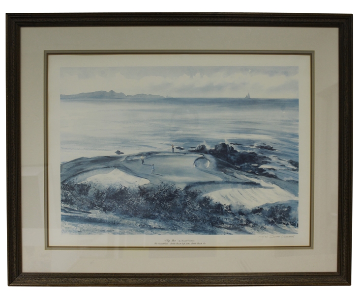 The Chip Shot Ltd Ed 124/950 by Donald Voorhees - Framed