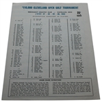 1963 Cleveland Open Pairing Sheet - Arnold Palmer Win