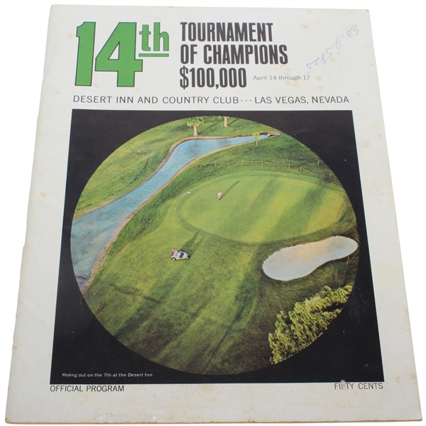 1966 Tournament of Champions Program - Arnold Palmer Win