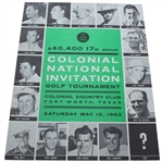 1962 Colonial Invitational Program - Arnold Palmer Win