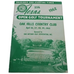 1962 Texas Open Golf Tournament Program - Arnold Palmer Win