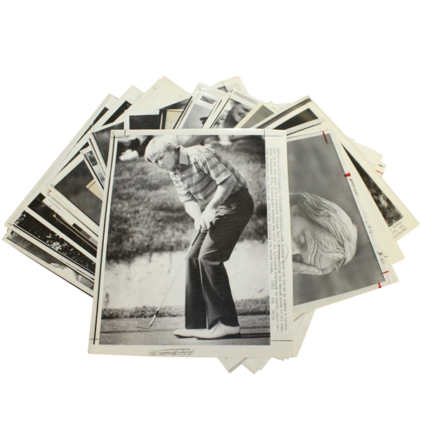 Fifty Jack Nicklaus Original Sporting News Collection Laserprint Wire Photos - 50
