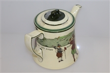 Circa 1920's Royal Doulton Golf Teapot with Lid - R. Wayne Perkins Collection