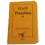 Golf Penalties Booklet by The Dunlop Tire & Rubber Co.