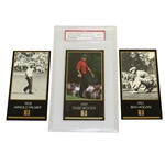Tiger Woods NM7, Arnold Palmer, & Ben Hogan The Masters Collection Cards