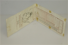 Ben Hogan 1953 Exhibition Scorecard from Goose Creek Country Club - Virginia