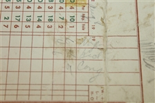 Ben Hogan 1953 Exhibition Scorecard from Goose Creek Country Club - Virginia