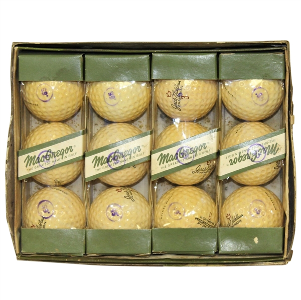 Dozen Jack Nicklaus MacGregor Logo Champion Golf Balls - Unopened with Poor Condition Box