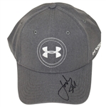 Jordan Spieth Signed Under Armor Logo Charcoal Gray Hat JSA #P76656