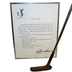 Sam Snead Personal 1950s Wilson Pay-Off Putter with Signed Letter JSA ALOA