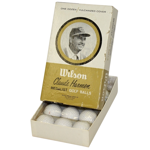 Claude Harmon Medalist Golf Ball Box with Dozen Golf Balls - Circa 1962