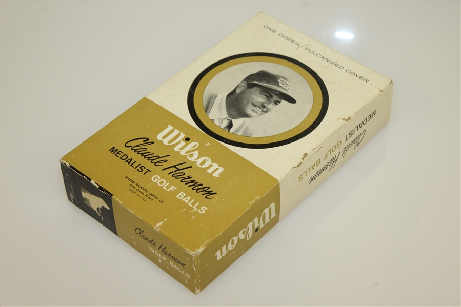 Claude Harmon Medalist Golf Ball Box with Dozen Golf Balls - Circa 1962