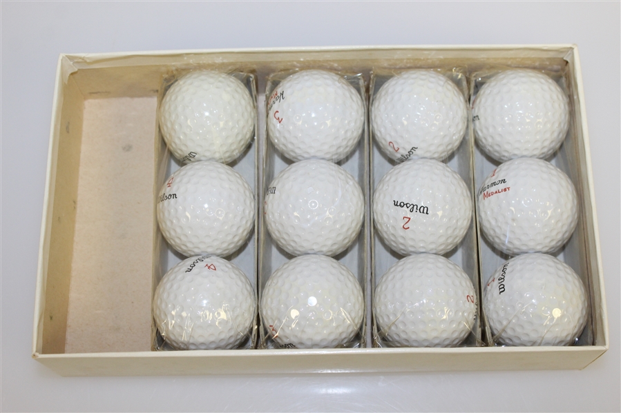 Claude Harmon Medalist Golf Ball Box with Dozen Golf Balls - Circa 1962