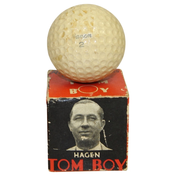 Walter Hagen Tom Boy Golf Ball in Original Box