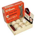 Ed Porky Oliver Vulcanized Cover Autograph Golf Balls (7 Balls) - Circa 1958