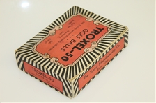 Troxol-50 Golf Ball Box with 7 Square Mesh Golf Balls - Elyria, OH - Circa 1920's