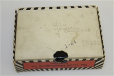 Troxol-50 Golf Ball Box with 7 Square Mesh Golf Balls - Elyria, OH - Circa 1920's