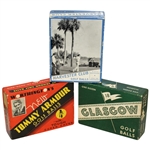 Three Vintage Golf Ball Boxes - Tommy Armour, Glasgow, & Harvester Club