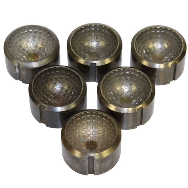 Set of Six Mesh Golf Ball Molds - Found in Worthington Golf Ball Factory
