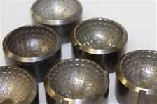 Set of Six Mesh Golf Ball Molds - Found in Worthington Golf Ball Factory