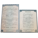 Ben Hogan (1997) & Valerie Hogans (1999) Texas Certificates of Death