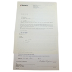 Ben Hogans Personal Signed American Express Gold Card Agreement JSA ALOA