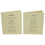 Ben Hogan (1997) & Valerie Hogans (1999) Celebration of Life Pamphlets