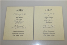 Ben Hogan (1997) & Valerie Hogan's (1999) Celebration of Life Pamphlets