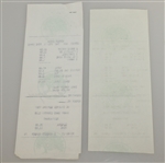 Ben Hogan Signed BIRTHDAY DINNER Checks from Shady Oaks Country Club JSA ALOA