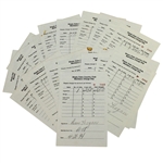 Twenty Ben Hogan Signed Shady Oaks Country Club Members Charge Slips JSA ALOA