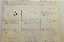 Fourteen Ben Hogan Signed Shady Oaks Country Club Barber Shop Receipts JSA ALOA